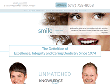 Tablet Screenshot of boston-dentist.com